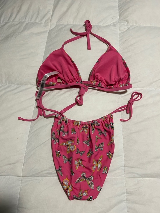 Worn Once Victoria’s Secret PINK Pink Butterfly Print Bikini Set - Picture 2 of 5